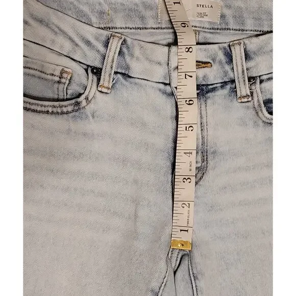 BKE Women's Stella Slim Fit Low-Rise Flare Stretch Jeans Tag 28x32 Actual 28x31 - Picture 4 of 12